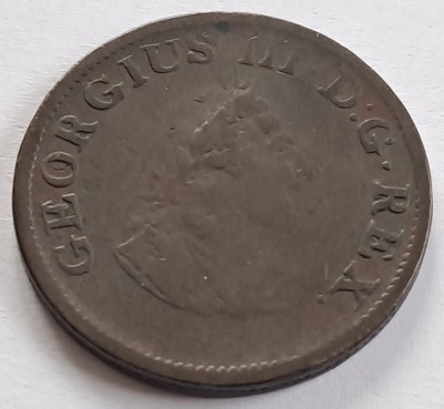 Irlanda, 1/2 Penny 1805 George III foto