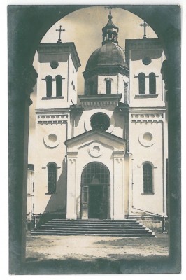 4495 - BISTRITA, Valcea, Monastery, Romania - old postcard, real PHOTO - unused foto