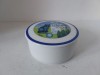 Cutie porțelan Arzberg Germany cu capac, decor „Pisici”, semnat Kathia – Ø11 cm