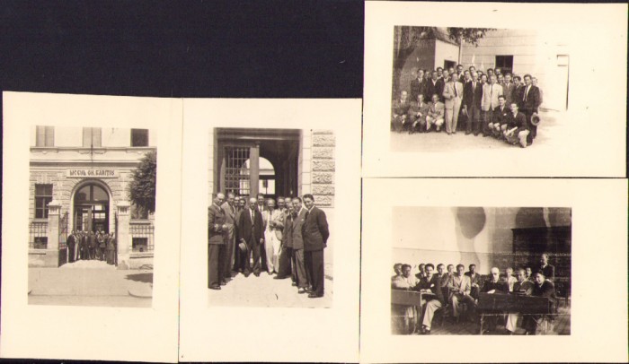 HST M192 Lot 4 poze &icirc;nt&acirc;lnire 10 ani Liceul Gh Barițiu Cluj cca 1945