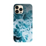 Husa compatibila cu Apple iPhone 14 model Crushing waves,Silicon, Tpu, Viceversa, Transparent, Carcasa