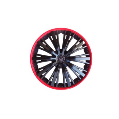 Set 4 capace roti model EVO negru+rosu 15&amp;quot; Cod: WM4-1RD-15 Automotive TrustedCars foto