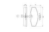Set placute frana,frana disc VW CADDY II Pick-up (9U7) (1996 - 2000) BOSCH 0 986 424 373