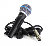 Microfon Profesional cu Cablu XLR-Jack 6.3mm, Dinamic, Blue