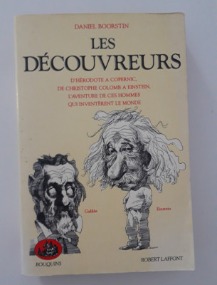 Daniel Boorstin Descoperitorii / Les Decouvreurs carte in limba franceza foto