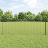 VidaXL St&acirc;lpi de gard 22 buc U-Channel Gri 120 cm Oțel