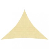 Panza Parasolar Triunghiulara Bej 4.5x4.5x4.5m HDPE 160 g/m&sup2; Protectie UV Copertina Gradina Terasa