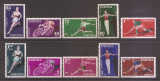 Spania 1960 - Sport, serie + PA, 4 poze, MNH, Nestampilat