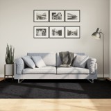 VidaXL Covor &bdquo;OVIEDO&rdquo;, fire scurte, negru, 160x230 cm