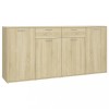 Servanta, stejar Sonoma, 160x36x75 cm, lemn prelucrat