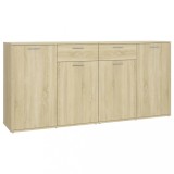 Servanta, stejar Sonoma, 160x36x75 cm, lemn prelucrat