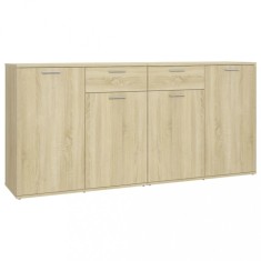 Servanta, stejar Sonoma, 160x36x75 cm, lemn prelucrat