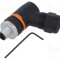 Conector M12 5 pini tata unghi 90&deg; IP67 pe cablu LAPP