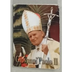 GIOVANNI PAOLO II , MINIALBUM CU 14 FOTOGRAFII COLOR , ANII &#039;70 , TEXT IN LIMBA ITALIANA
