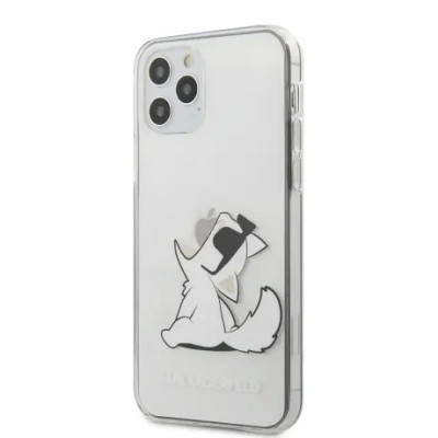 Husa Cover Karl Lagerfeld TPU Choupette Eat pentru iPhone 12 Pro Max Clear foto