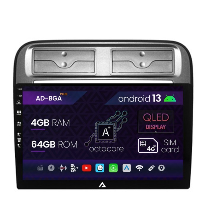 Navigatie Fiat Punto Linea (2007-2014), Android 13, A-Octacore 4GB RAM + 64GB ROM, 9 Inch - AD-BGA9004+AD-BGRKIT157