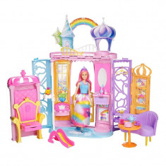 Castel Barbie Dreamtopia, tip valiza, 10 accesorii, 3 ani+ foto