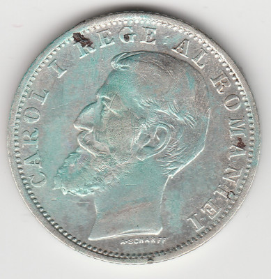 * Moneda 1 leu 1900 foto