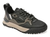 Pantofi sport REPLAY negri, MSF701T, din material textil si piele naturala