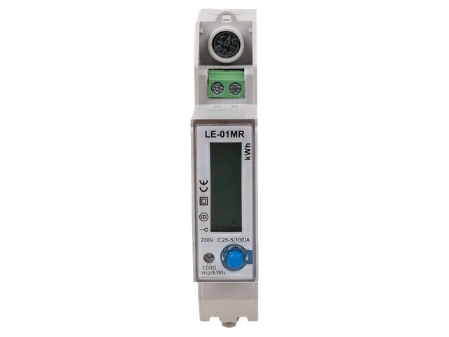 Contor Digital 1-Fază LCD pentru Șină DIN