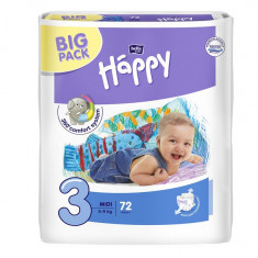 Scutece Happy Big Pack Midi pentru copii de 5-9Kg, 66 bucati EVO foto
