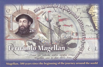 MAGELAN 500 ANI DE LA INCEPUTUL CALATORIEI,COLITA, MNH,2019,Lp.2255a, ** ROMANIA foto