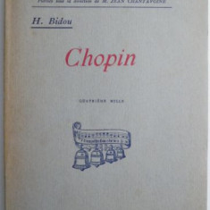 Chopin – H. Bidou (editie in limba franceza)