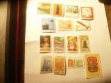 Lot 15 Timbre Brazilia nestampilate ,serie 1val. sau deparaiate : Arta , Craciun