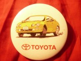 Insigna - Toyota , d = 5,7cm , metal si plastic