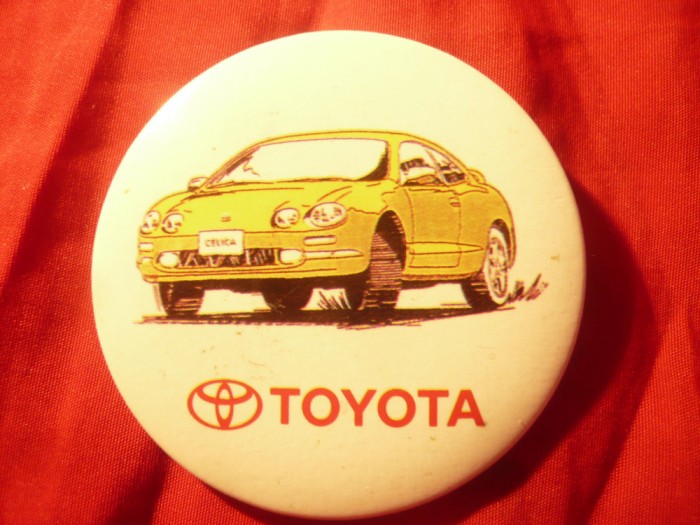 Insigna - Toyota , d = 5,7cm , metal si plastic