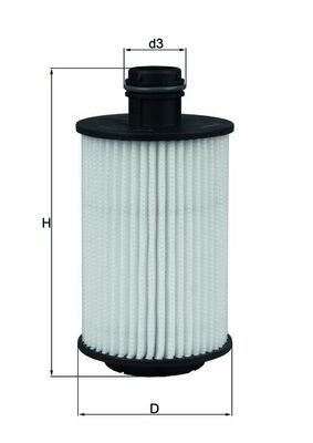 MAHLE OX 1012D Filtru ulei foto