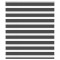 Jaluzea tip zebra neagră lățime țesătură 125,9 cm poliester