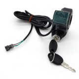 Cheie de contact trotineta electrica cu voltmetru &ndash; cablu lungime 1,5 m cu Conector trotineta electrica SM 3P