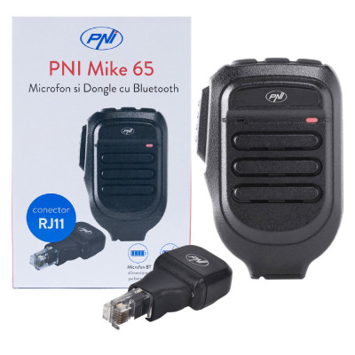 Aproape nou: Microfon si Dongle cu Bluetooth PNI Mike 65, dual channel, compatibil foto