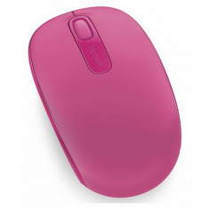 Mouse Microsoft Mobile 1850, Wireless 2.4 Ghz, 3 Butoane, Scroll, Senzor Optic, Receiver USB, Magenta foto