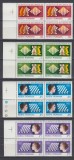 ROMANIA 1980 LP 1020 A 25-a EDITIE A OLIMPIADEI DE SAH MALTA BLOCURI DE 4 MNH