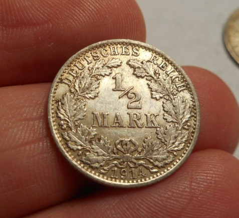 1/2 Mark 1914 A UNC