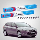 Cumpara ieftin Ștergătoare Ford Focus III Estate 2011-2018 | Set Față Flat Premium &ndash; TeamCar&reg;