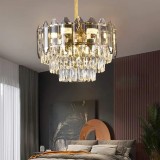 Candelabru din cristal Alfred, auriu, 3 x E14, design elegant pentru interior
