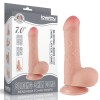 Dildo Realistic 18cm, Lovetoy Sliding Skin Dual Layer, Ventuza Puternica, Culoare Naturala, Material TPE