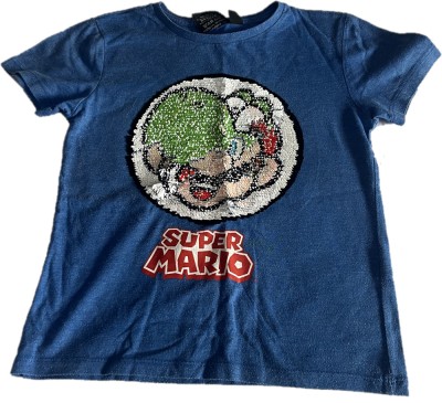 Tricou baiat, model Super Mario, 6-7 ani, 122 cm foto