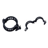 Cumpara ieftin Set 10 Coliere din plastic pentru prindere flori, negru, interior &Oslash; 25 mm