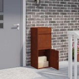 vidaXL Cutie pentru colet cu depozitare Ruginit 41 x 38 x 103 cm 874939