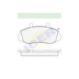 Set placute frana Icer 141219, parte montare : Punte Fata, Opel Movano (X70), 1998-2010; Renault Master 2, 1998-2010