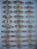 HOPCT LOT NR 54 -VISUL AMERICAN / PRESEDINTI SI LIDERI POLITICI -54 BUC-ETICHETE VECHI DE TRABUCURI / CIGARS LEBELS -COLECTIE DE LUX-LITHO