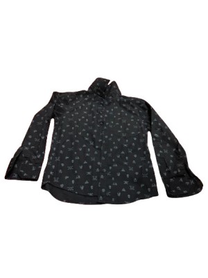Camasa culoarea negru , model cu pirati , marimea 7-8 ani foto