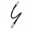 Cablu Date si Incarcare USB-C - USB-C Dudao L10C, 100W, 0.23m, Negru