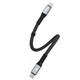 Cablu Date si Incarcare USB-C - USB-C Dudao L10C, 100W, 0.23m, Negru