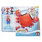 SPIDEY SI PRIETENII LUI UIMITORI MARVEL SET FIGURINA 7.6CM SI SUBMARINUL CRAB PAIANJEN SuperHeroes ToysZone