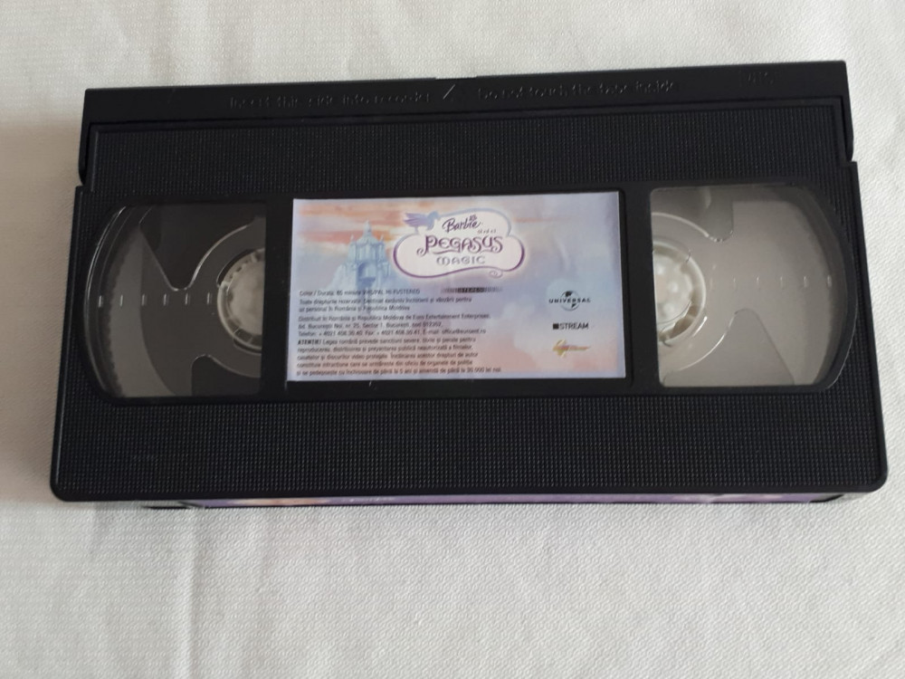 Barbie Si Al Ei Pegasus Magic, caseta video VHS, desene animate, originala,  Romana | Okazii.ro